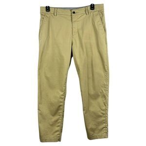 Nike Dri-Fit Straight Leg Pants Mens Size 36‎ Tan Golf Leisure Business Casual